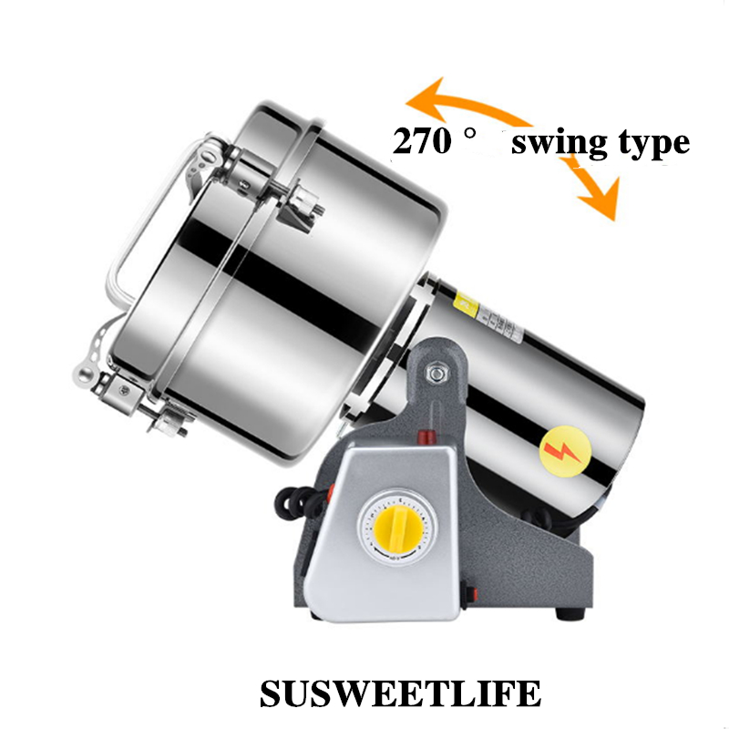 2500G Stainless Steel Food Gri - đánh giá và giá Coffee Grinder Burr Flat